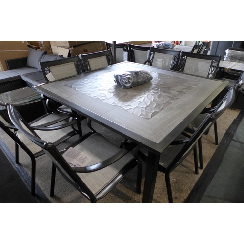 3032 - Agio Turner 9-Piece Square Sling Dining Set, RRP £1249.99 + vat (261-14)  * This lot is subject to v... 