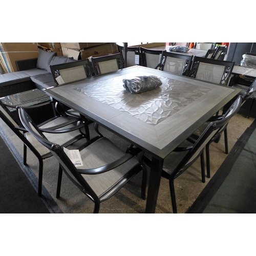 3033 - Agio Turner 9-Piece Square Sling Dining Set, RRP £1249.99 + vat (261-15)  * This lot is subject to v... 