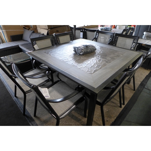 3034 - Agio Turner 9-Piece Square Sling Dining Set, RRP £1249.99 + vat (261-16)  * This lot is subject to v... 