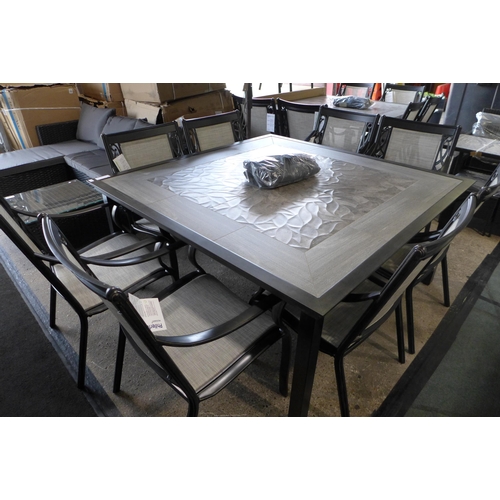 3036 - Agio Turner 9-Piece Square Sling Dining Set, RRP £1249.99 + vat (261-18)  * This lot is subject to v... 