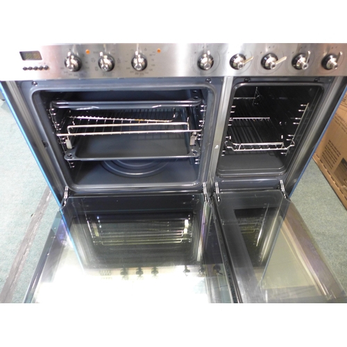 3040 - Smeg Two Door Range Cooker with 5-Zone Induction Hob (90cm) (SSK92IMX8) Original RRP £1149.91 + vat ... 