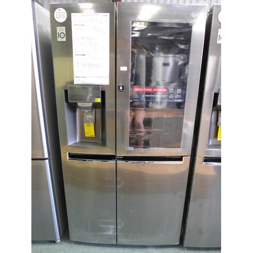 3045 - LG Instaview Multidoor Fridge Freezer- Shiny Steel (GSI960PZVV), Original RRP £1333.32 + vat (H 179.... 