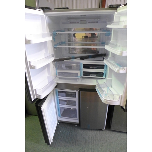 3046 - Sharp Multidoor Silver Fridge Freezer (SJ-EX820F2-SL), Original RRP £733.33 + vat (H 183.0 x W 89.2 ... 