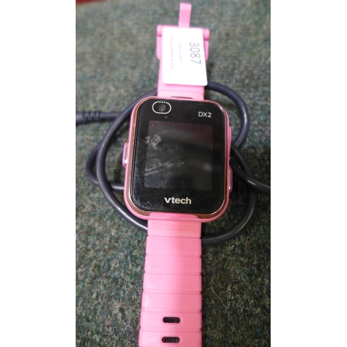 3087 - Vtech Pink Smart Watch Dx2 (254-557) * This lot is subject to vat