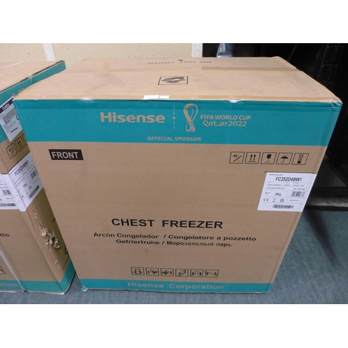 3224 - Hisense 198L White Chest Freezer Model: FC252D4BW1, Original RRP £241.66 + vat          (256-17)  * ... 