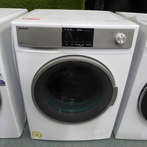 3237 - Sharp 9+6kg White Washer Dryer Model
: ESHDB9647W0 Original RRP £291.58 + vat(256-1)  *  This lot is... 