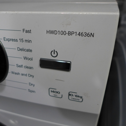 3238 - Haier 10+6Kg Inverter Washer Dryer Model: HWD100BP14636N  Original RRP £491.66 + vat             (25... 