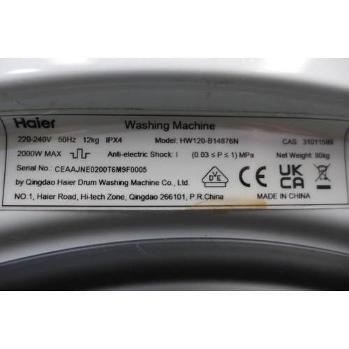 3241 - Haier 12kg White Washing Machine: Model: HW120B14876N Original RRP £451.66 + vat                    ... 