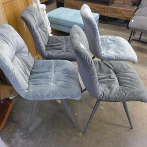 1586 - A pair of Arana light grey chairs and a pair of Arana dark grey chairs