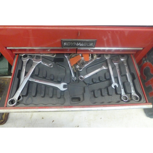 2033 - Dynamic metal tool chest with a quantity of sockets and tools