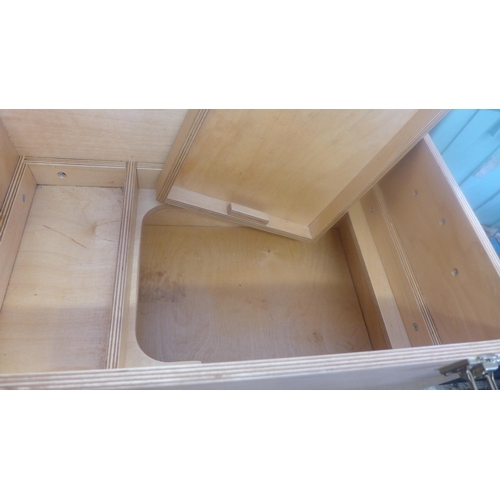 2035 - Carpenter's tool box with qty. of drill bits