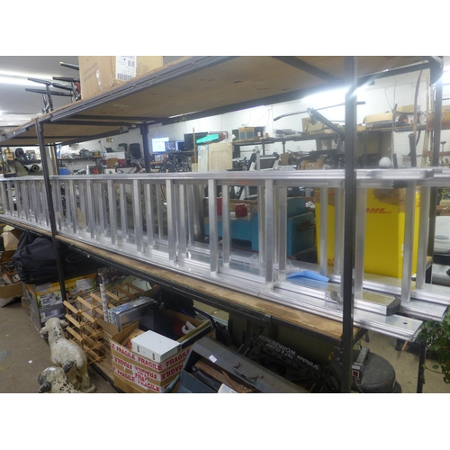 2078 - 15 rung double aluminium ladder