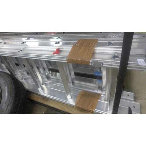 2167 - 15 rung double aluminium ladder