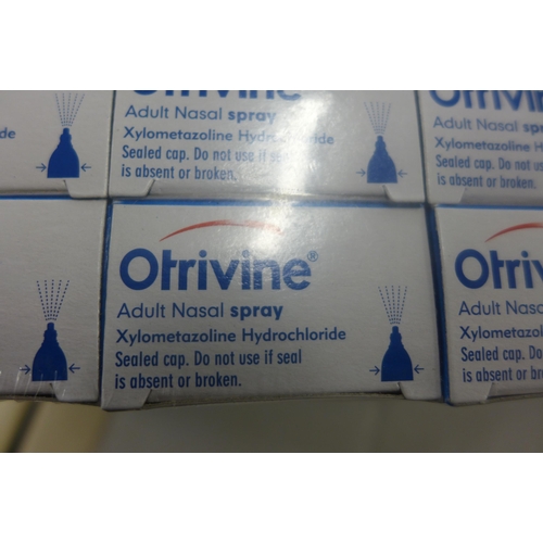 2189 - 24 packs Otrivine adults nasal spray 10ml (sealed)