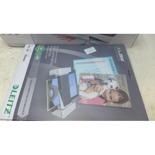 2235 - Leitz A4 laminator with 3 packs of laminator pouches