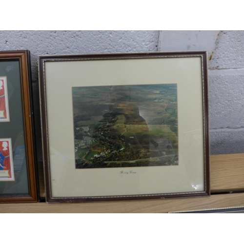 2335 - 5 Framed prints and a John Michael Webster RAF Lancaster Bomber print