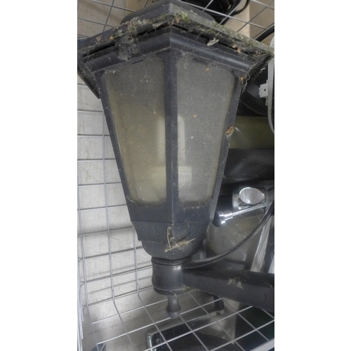 2101 - Qty. of bulkhead lights - W plus Pir lantern and LED column light