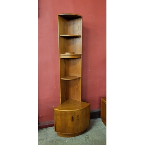 64 - A G-Plan teak wall unit and corner cabinet