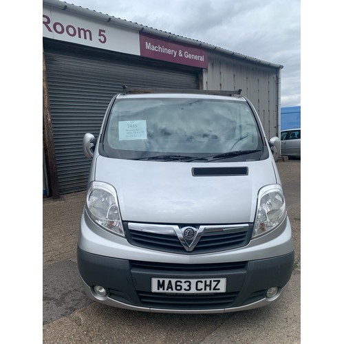 2435 - Vauxhall Vivaro 2700 Sportive CDTi SWB Panel van. 1995cc Diesel engine, MA63 CHZ. MOT to 21.04.23, i... 