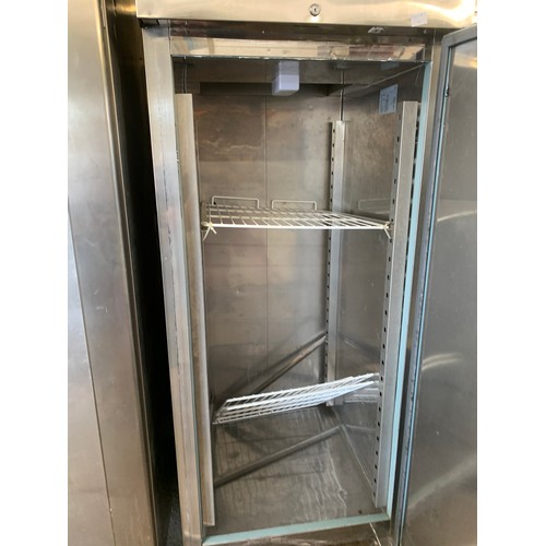 2280 - Aramark 8ft x 3ft approx. Stainless steel industrial freezer on wheels