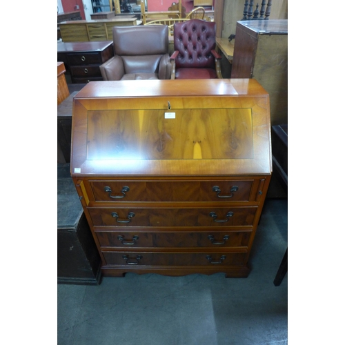 153 - A yew wood bureau