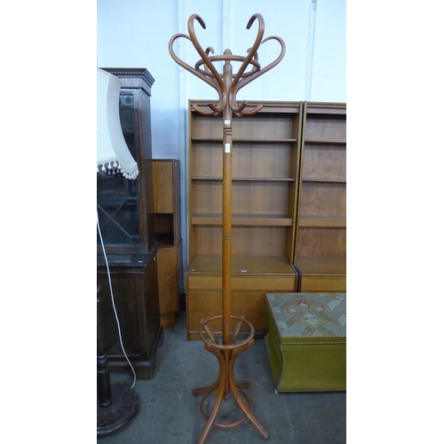 187 - A beech bentwood coatstand