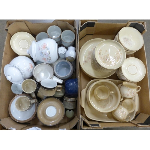 1170 - Two boxes of mixed Denby dinnerware including Coloroll **PLEASE NOTE THIS LOT IS NOT ELIGIBLE FOR PO... 