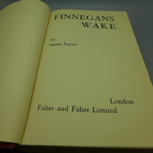 623 - One volume, Finnegans Wake by James Joyce, with dustcover, clipped, reprinted 1956