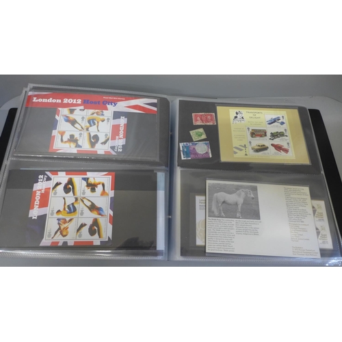 752 - An album of Royal Mail Mint Stamp packs, 80 sets plus stamp booklets