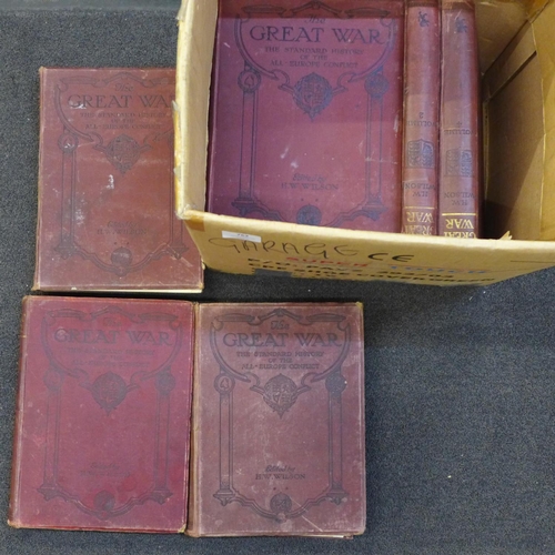 762 - The Standard History of The Great War (10 volumes), edited by H.W. Wilson **PLEASE NOTE THIS LOT IS ... 