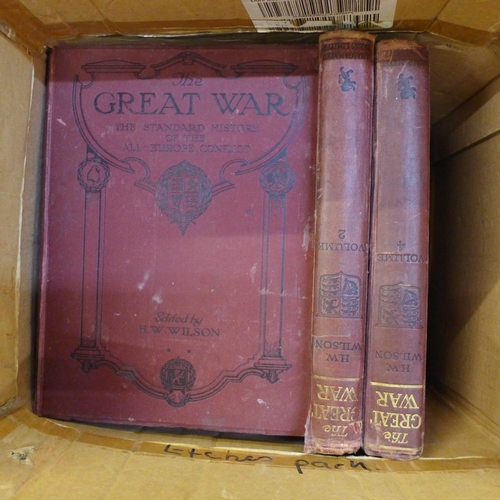 762 - The Standard History of The Great War (10 volumes), edited by H.W. Wilson **PLEASE NOTE THIS LOT IS ... 