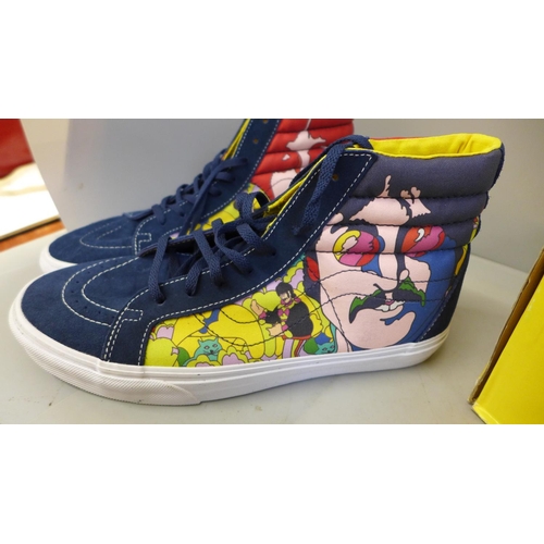 769 - The Beatles Vans Yellow Submarine trainers, UK size 8, boxed