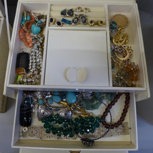 774 - Two cases of costume jewellery