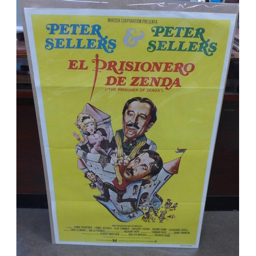 802 - A Peter Sellers foreign film poster, The Prisoner of Zenda