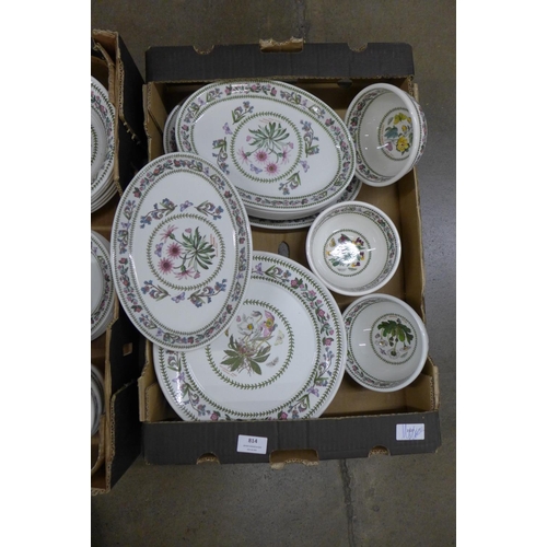 814 - Two boxes of Portmeirion The Botanic Garden dinnerwares (56) **PLEASE NOTE THIS LOT IS NOT ELIGIBLE ... 