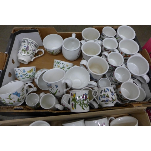 815 - Three boxes of assorted Portmeirion Botanic Garden mugs and cups, various sizes and shapes **PLEASE ... 