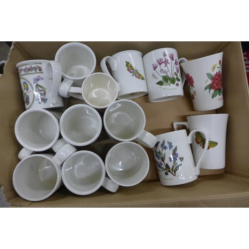 815 - Three boxes of assorted Portmeirion Botanic Garden mugs and cups, various sizes and shapes **PLEASE ... 