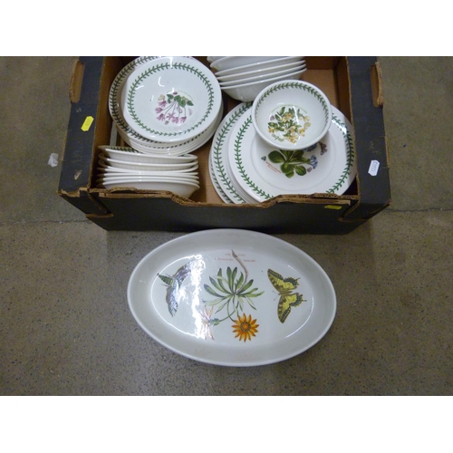 822 - Two boxes of Portmeirion The Botanic Garden, dinnerwares and ovenwares (40+) **PLEASE NOTE THIS LOT ... 