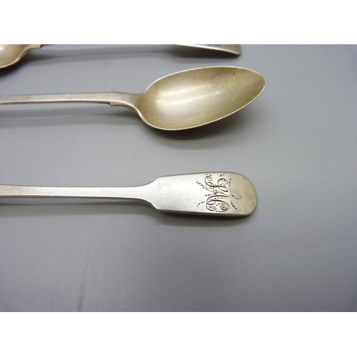 902 - Four Victorian silver spoons, 78g