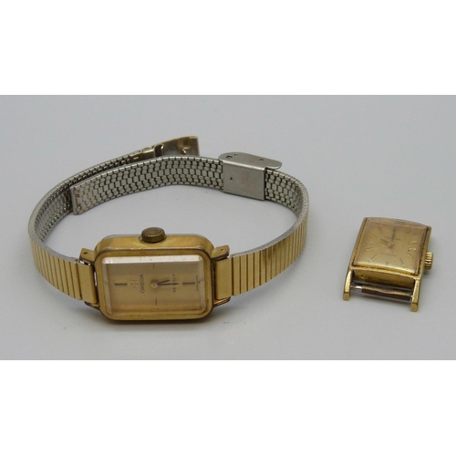 960 - Two lady's Omega wristwatches