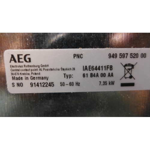 3102 - AEG 4 Zone Induction Hob (H44xW590xD520) - model no:- IAE64411FB, original RRP £570 inc. VAT * VAT w... 