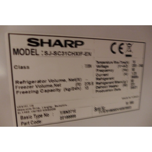 3185 - Sharp Inox Tall Freezer (280l) (model no.:- SJ-SC3, CHXIF), original RRP £416.66 + VAT * This lot is... 