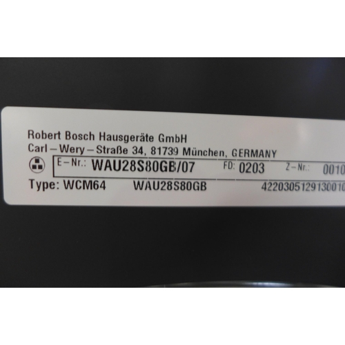 3188 - Bosch Series 6 9kg Washing Machine (model no.:- WAU28S80GB), original RRP £416.65 + VAT * This lot i... 