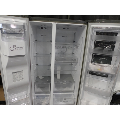 3197 - LG Side By Side Ecomm Shiny Steel Fridge Freezer (model no.:- GSI960PZVV), original RRP £666.66 + VA... 