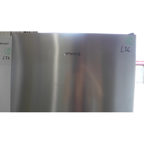 3228 - Smeg Brushed Steel Larder Fridge (model no.:- UKF518EV2HX) * This lot is subject to vat