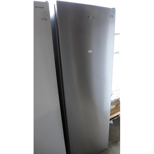 3228 - Smeg Brushed Steel Larder Fridge (model no.:- UKF518EV2HX) * This lot is subject to vat