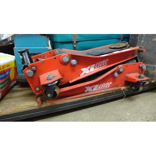 2153 - Two XL Arcan Professional trolley jacks