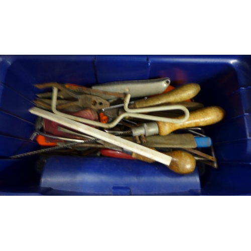 2165 - Three plastic toolboxes containing mixed handtools