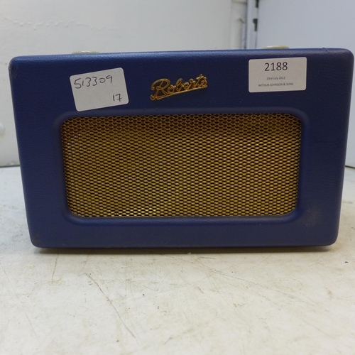 2188 - Roberts vintage style DAB radio, - W