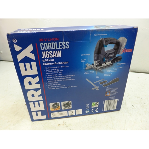 2011 - Ferrex cordless jigsaw - boxed, sealed & unused (battery not included)